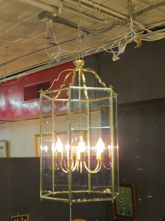 lincoln glass lantern   large 6 brass chandelier vintage hexagonal light vintage and  chandelier